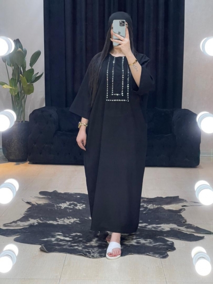 مانتو پیراهنی آینه کاری کد 803